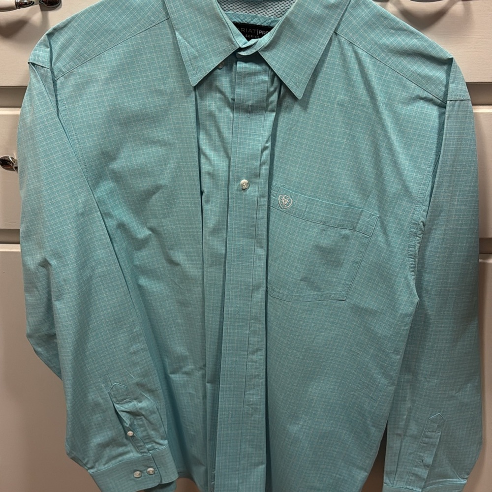 Ariat Men's Turquoise Dress Shirt